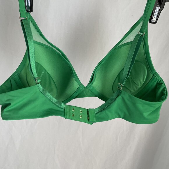 ThirdLove 24/7 Classic Uplift Plunge Bra Size 36A½ Green Smooth T-Shirt Mesh New - Picture 5 of 12